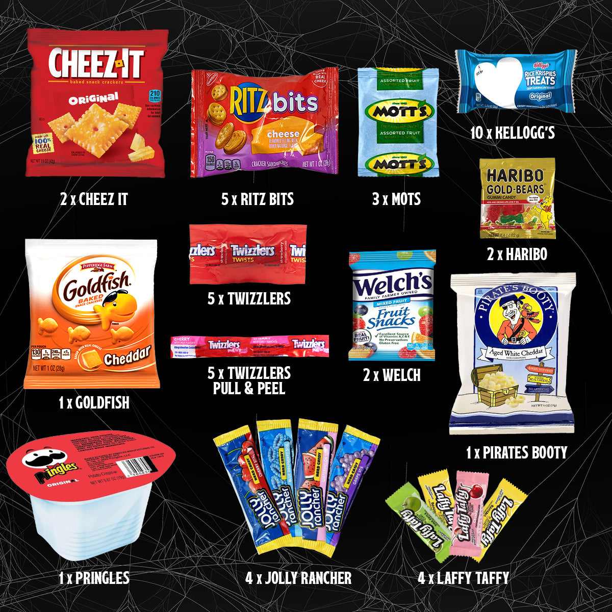 Halloween Pumpkin Gift Basket Candy 45ct