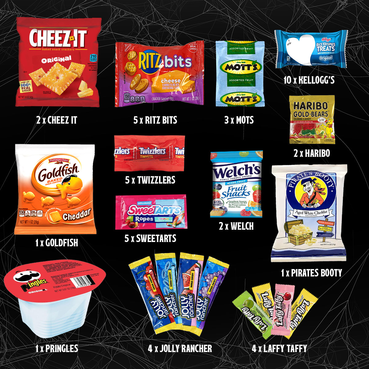 Halloween Candy & Snack Pumpkin Gift Basket 45ct