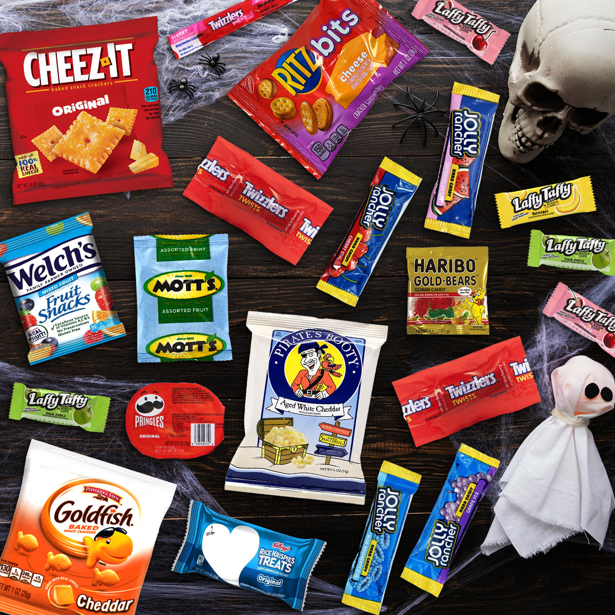 Halloween Pumpkin Gift Basket Candy 45ct
