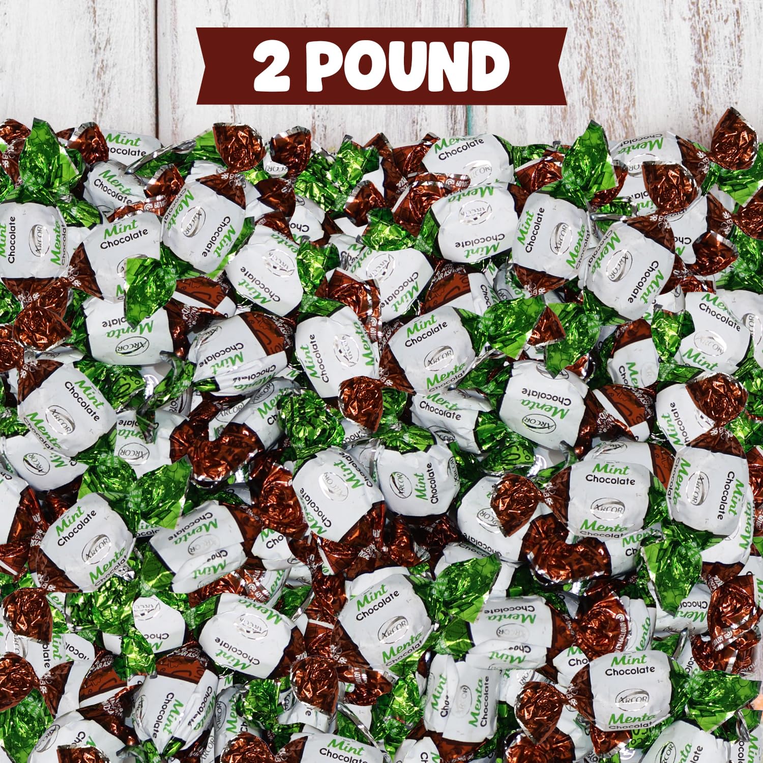 Taboom Chocolate Filled Mint Candy 2 Pound