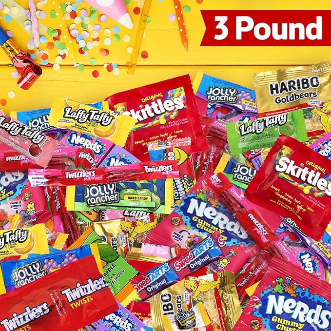 Bulk Candy Variety Pack 3 Pound - Assorted Candy
