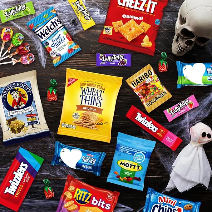 Halloween Black Gift Basket Care Package 45 Count