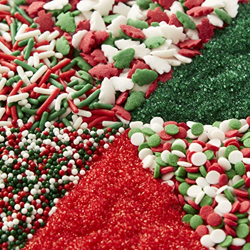 Wilton Holiday Sprinkles Six Cell Holiday Mix Assortment, 6.7oz