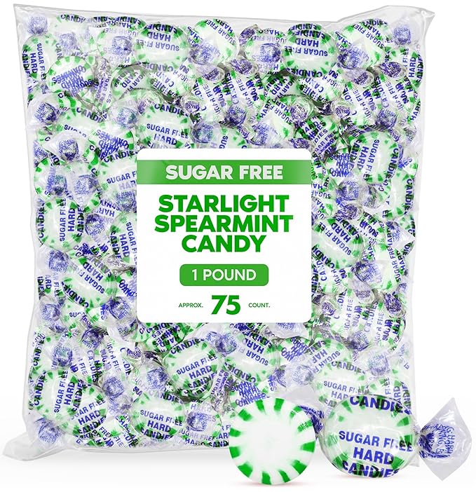 Taboom Sugar Free Starlight Spearmint Hard Candy 1 Pound