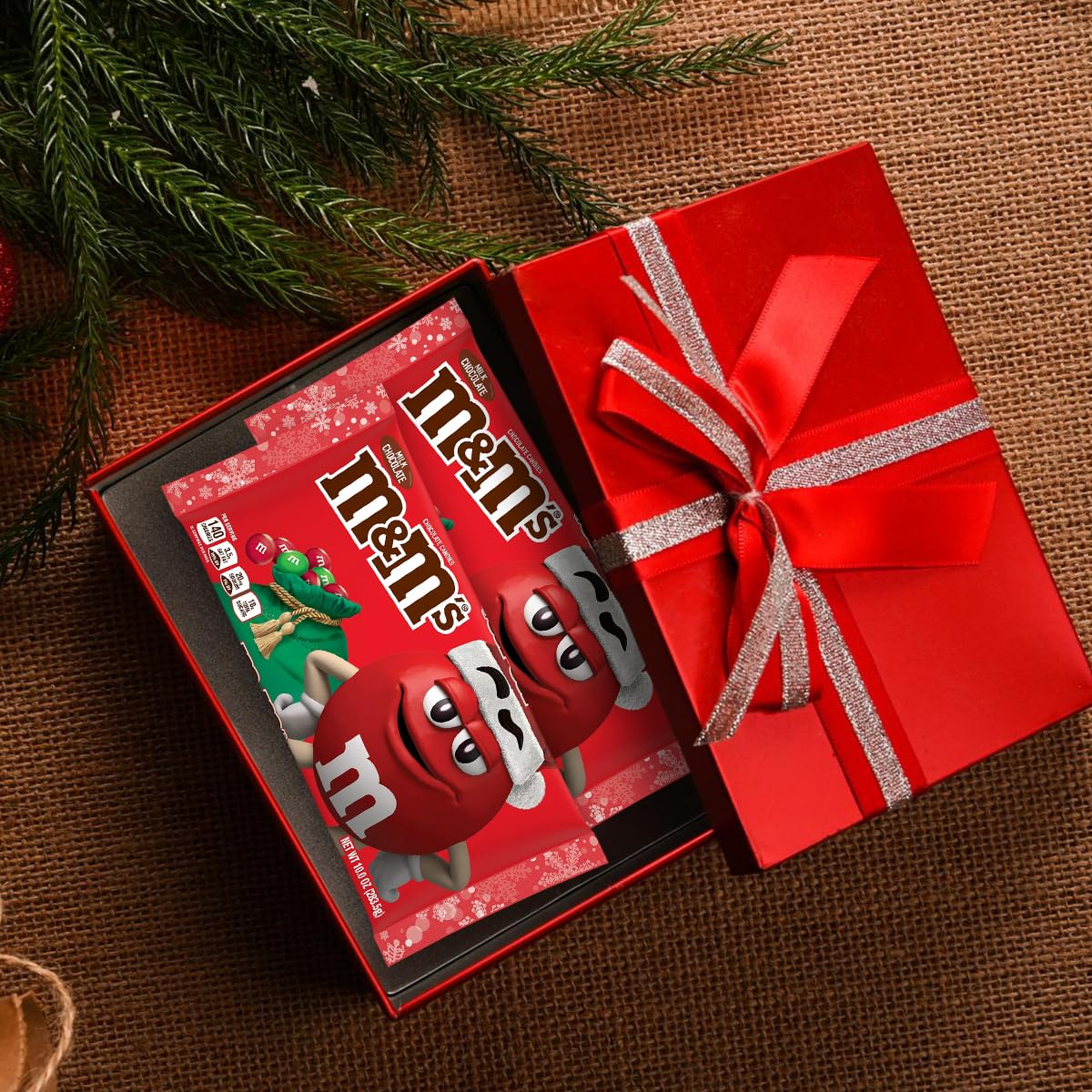 M&M's Red & Green Christmas Chocolate 2 Pack