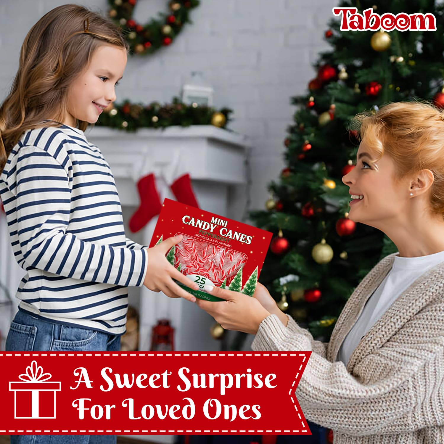Mini Candy Cane Individually Wrapped 25 Pack