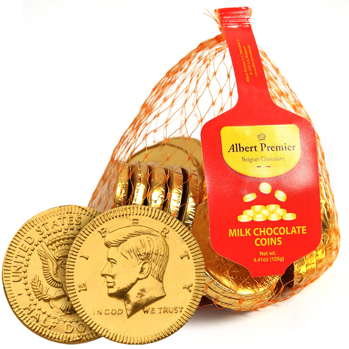 Albert Premier St. Patrick Belgian Milk Chocolate Gold Coins