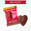 Russell Stover Valentine's Milk Chocolate Red Velvet Truffle Heart Pack of 18