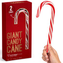 Giant Peppermint Candy Canes, Pack of 2 canes Beautiful Gift Box, 10-Inch Holiday Treats