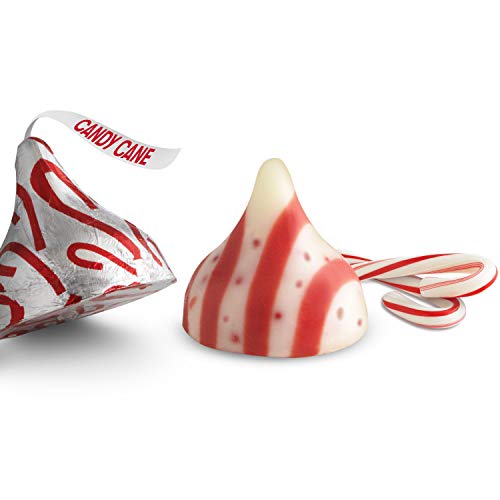 HERSHEY'S Kisses Chocolate Hershey Candy Cane, Kisses, Mint, 10 Oz