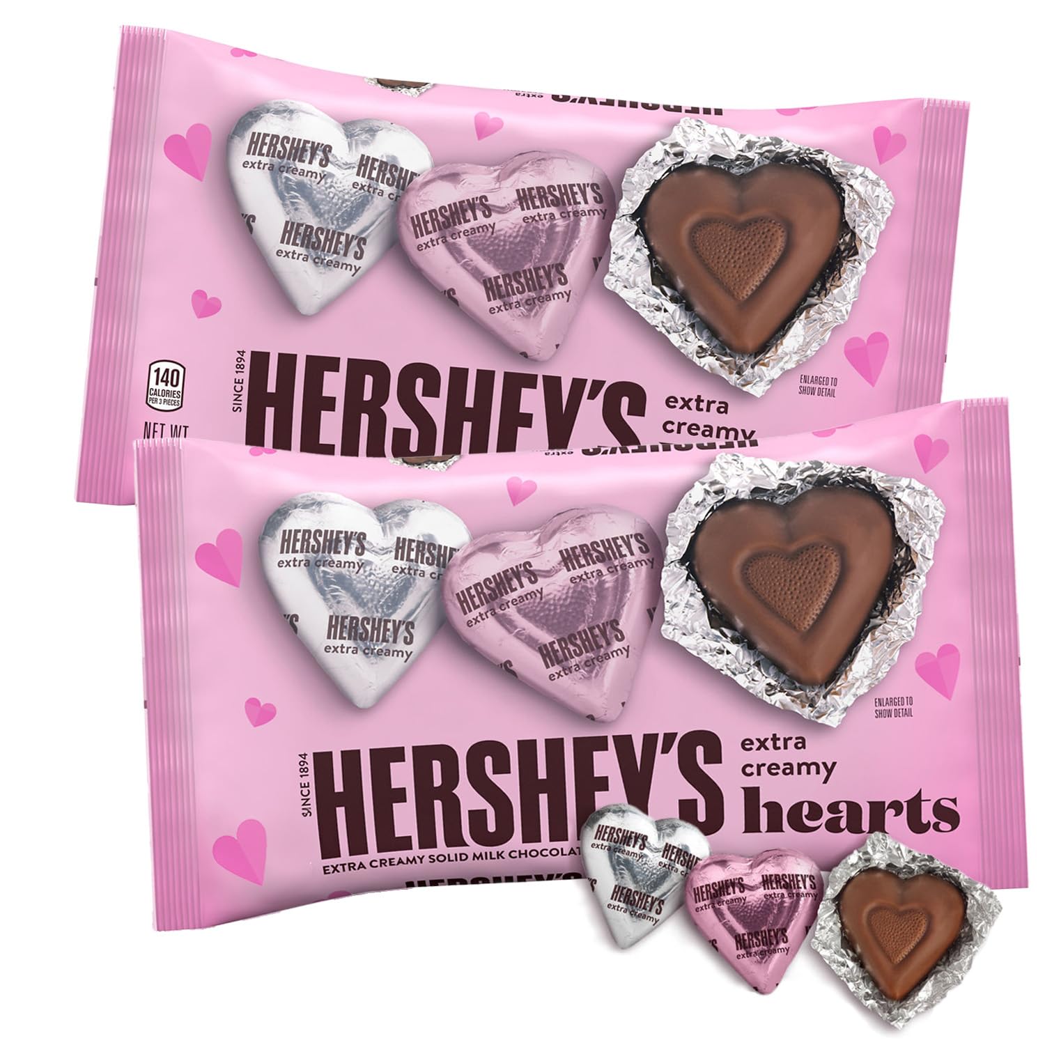 Hershey's Valentine Chocolate Hearts 42-count.