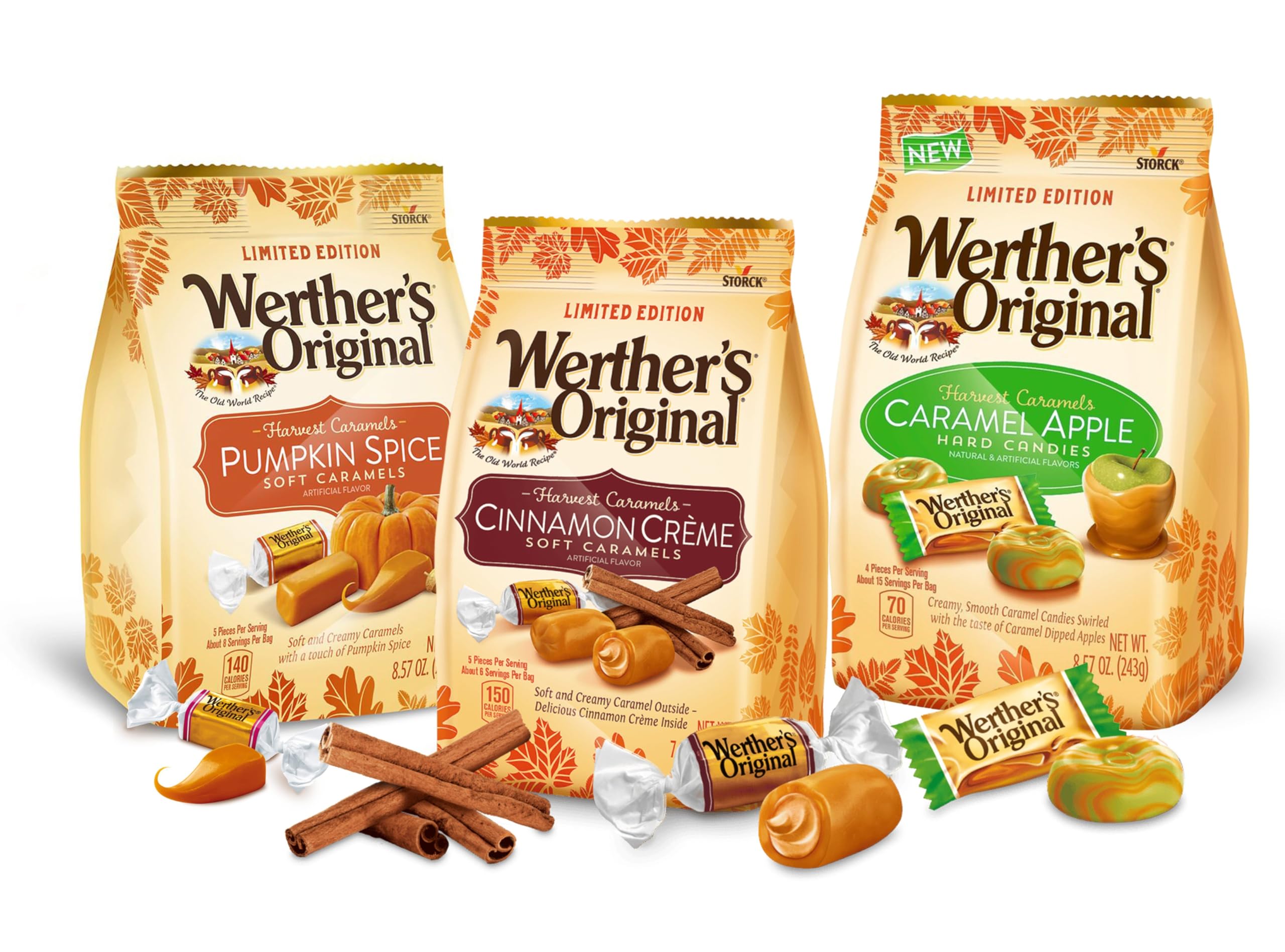 Werther's Original Halloween Caramel Candy Variety Pack - 3 Pack