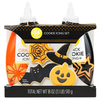 Wilton Halloween Black & Orange Cookie Icing set 18 Oz