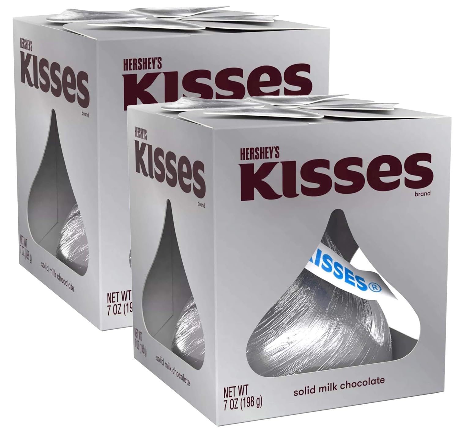 Hershey's Giant Silver Kisses Valentine's Gift Box 2 Pack