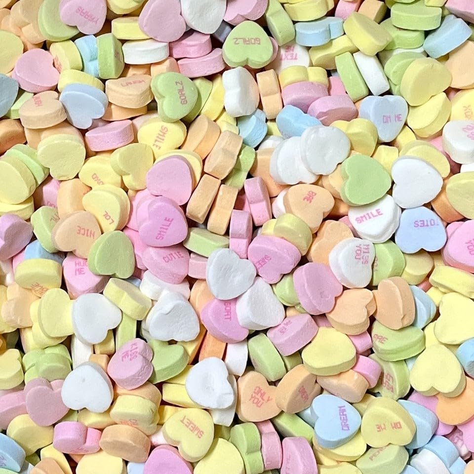 Taboom Valentine's Tiny Conversation Hearts Candy 2 Pounds