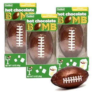 Frankford Football Shaped Hot Chocolate Bomb 3 Pack