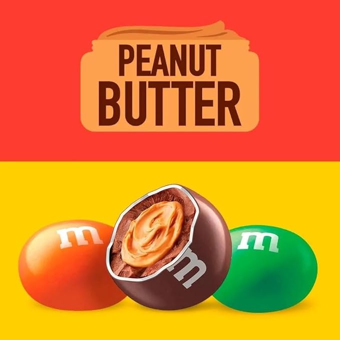 M&M Peanut Butter Milk Chocolate Candy - 3 Pound