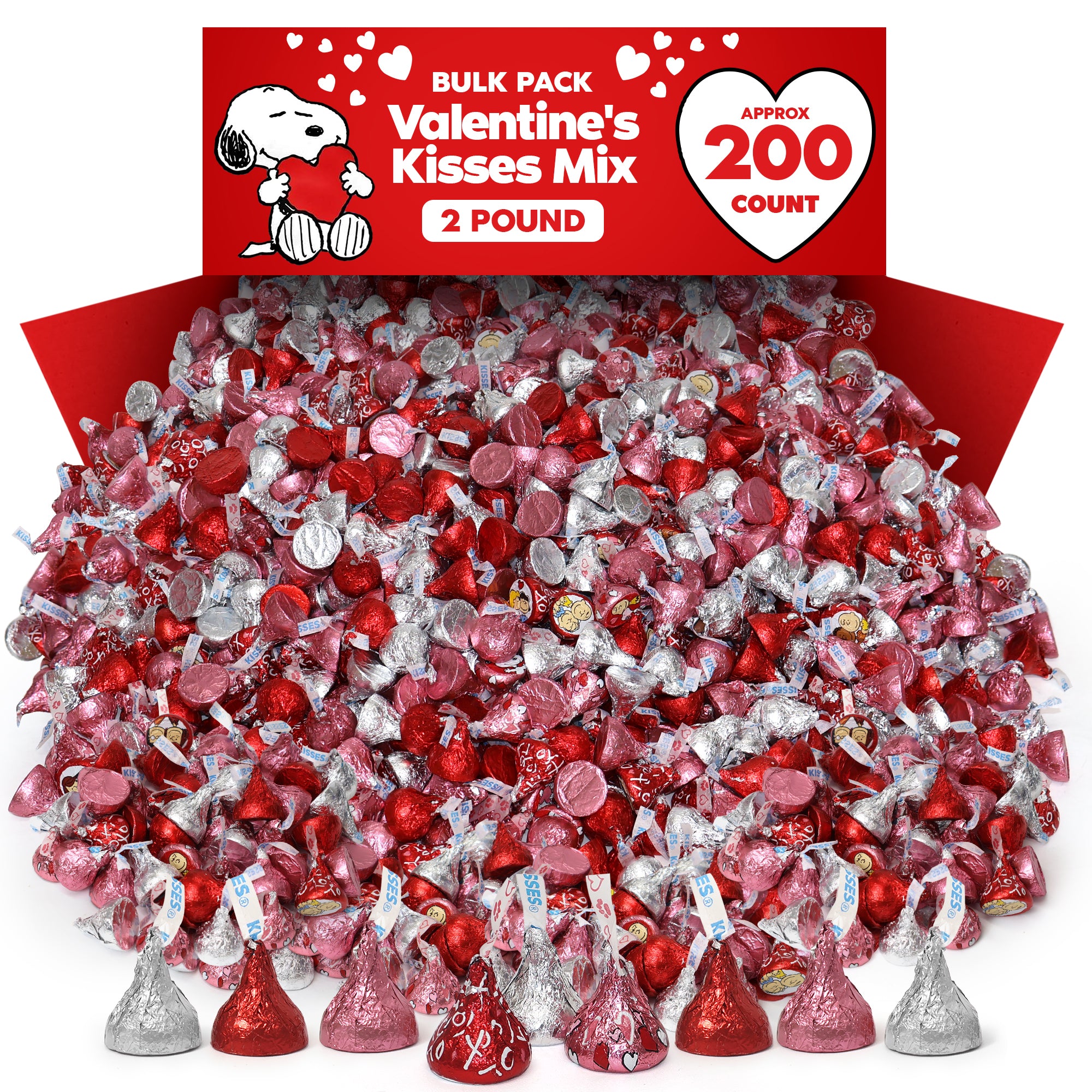 Hershey's Valentine Kisses Milk Chocolate 2 lbs