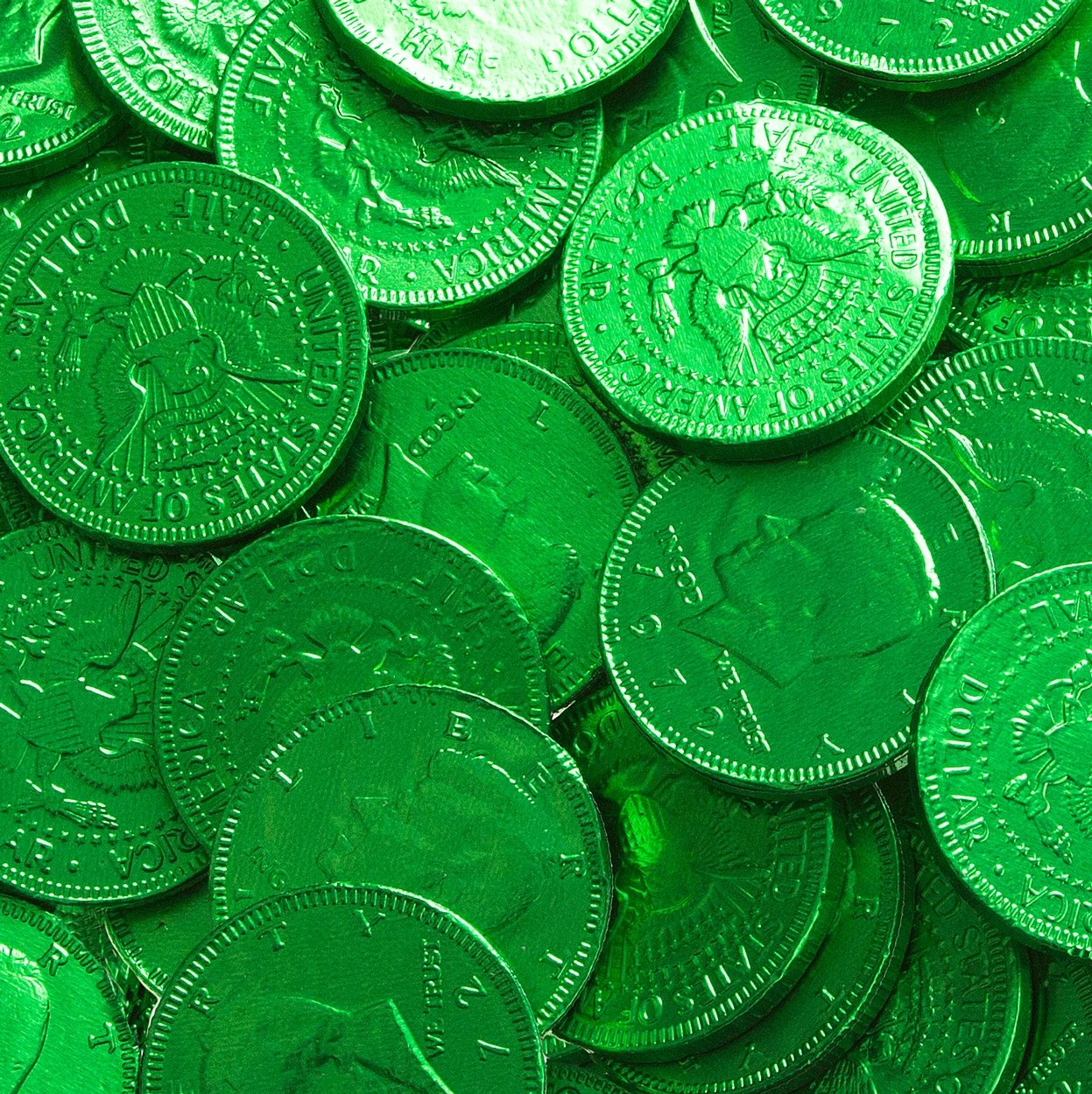 Albert Premier St. Patrick's Green Belgian Chocolate Coins 25