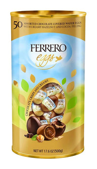Ferrero Easter Eggs Cocoa and Hazelnut Assortment 50 Count