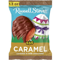 Russell Stover Easter Caramel Milk Chocolate Egg Pack of 18