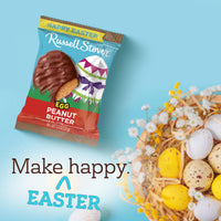 Russell Stover Easter Peanut Butter Milk Chocolate Egg 1.3 oz each