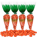 Reese's Easter Carrot Bags Peanut Butter Chocolate Pieces  4 Pack