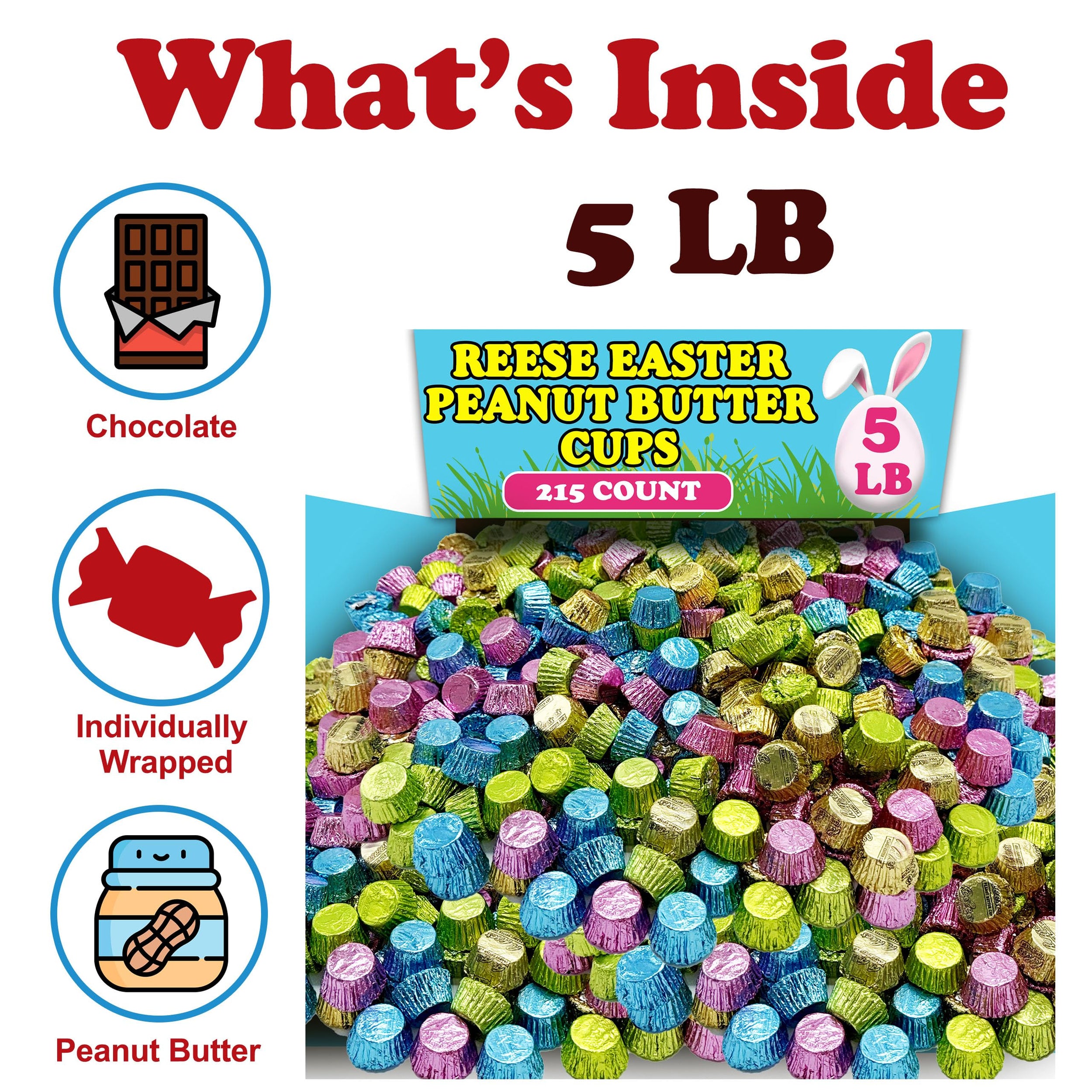 Reese's Easter Peanut Butter Cup Miniatures, 5 Pounds