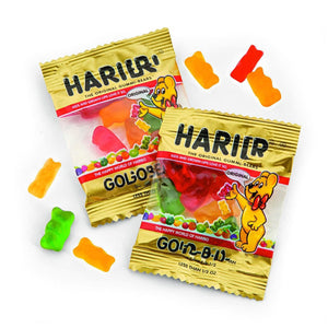 Haribo Gummy Bears Candy 100 Mini Bags - Individually Wrapped