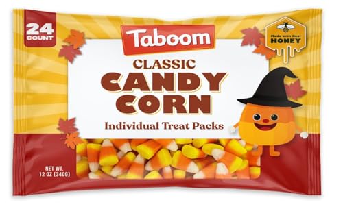 Taboom Halloween Candy Corn 24 Mini Packs Count
