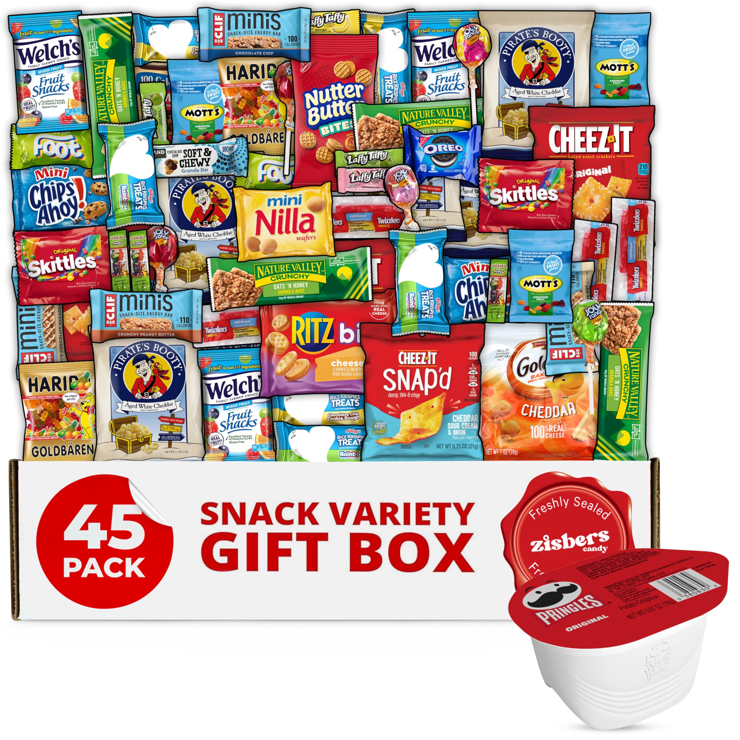 Snack Box Care Package Gift Box (45 Pack)