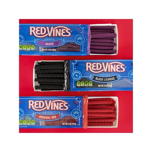 Red Vines Grape Licorice Twists Pack of 3 Bags