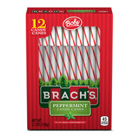 Brach's Red and White Peppermint Candy Canes, 12 ct