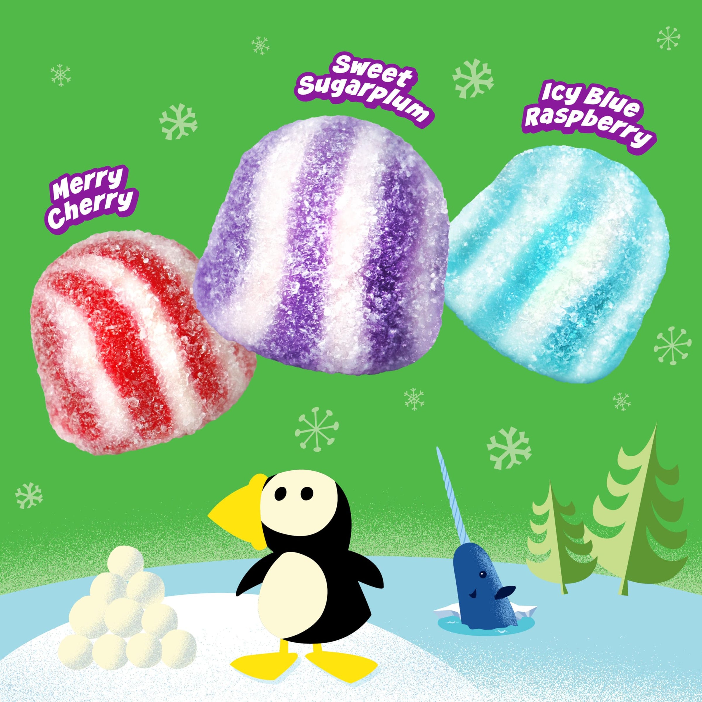 Brach's Elf Swirly Twirly Gum Drops 3 oz