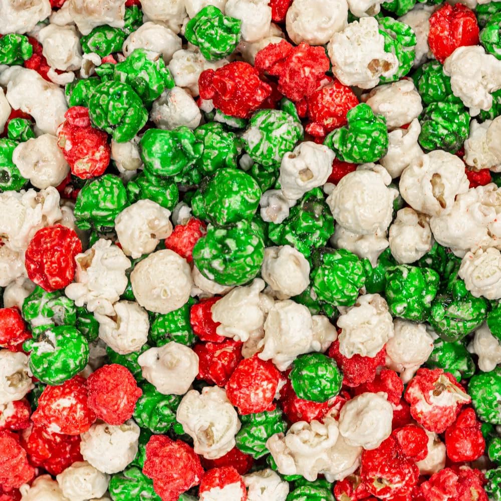 Gourmet Kettle Popcorn Coated Caramel with Sea Salt Christmas Gift Box Variety Pack