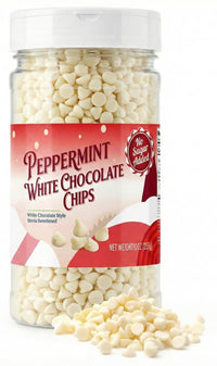 Taboom  White Peppermint Flavor Baking Chips No Sugar Added 10oz
