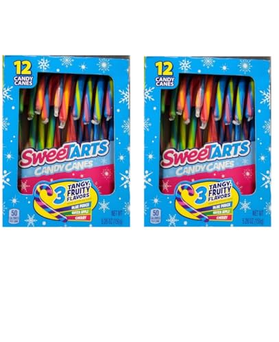 Sweetarts Candy Canes Variety Pack Assorted Flavors