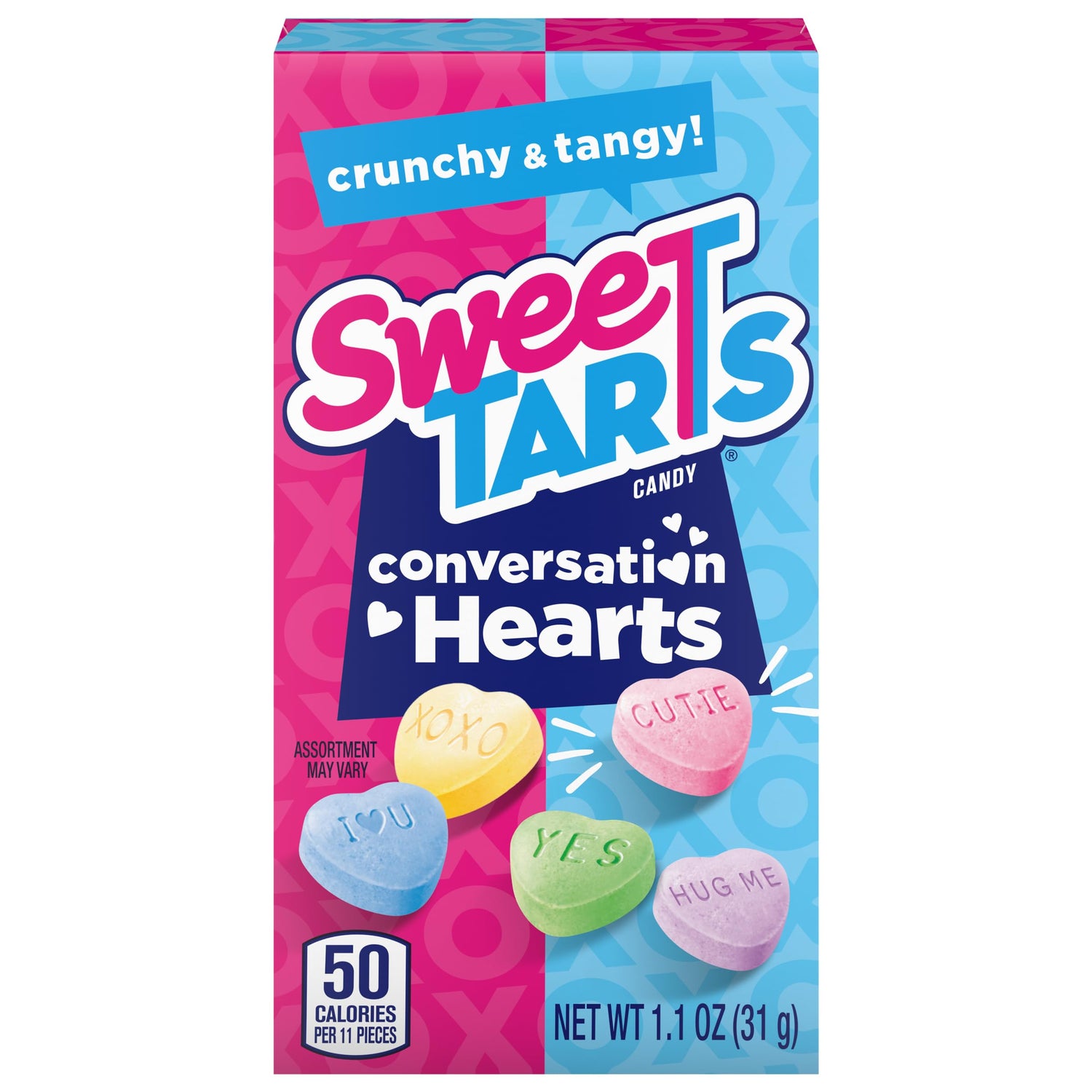 Sweetarts Hearts "To/From" Boxes, 1.1oz, 8 individually wrapped packs