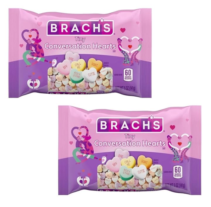 Brach's Tiny Conversation Hearts 5 oz Bags Pack of 2