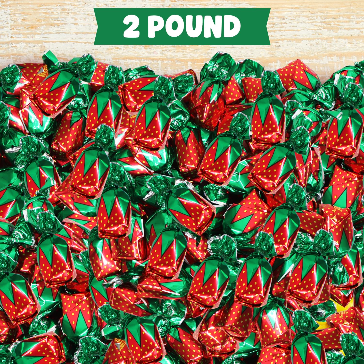 Strawberry Filled Hard Candy Bon Bons 2 lbs