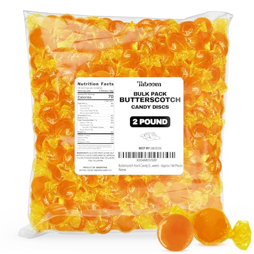 Butterscotch Hard Candy Discs Bulk 2lb