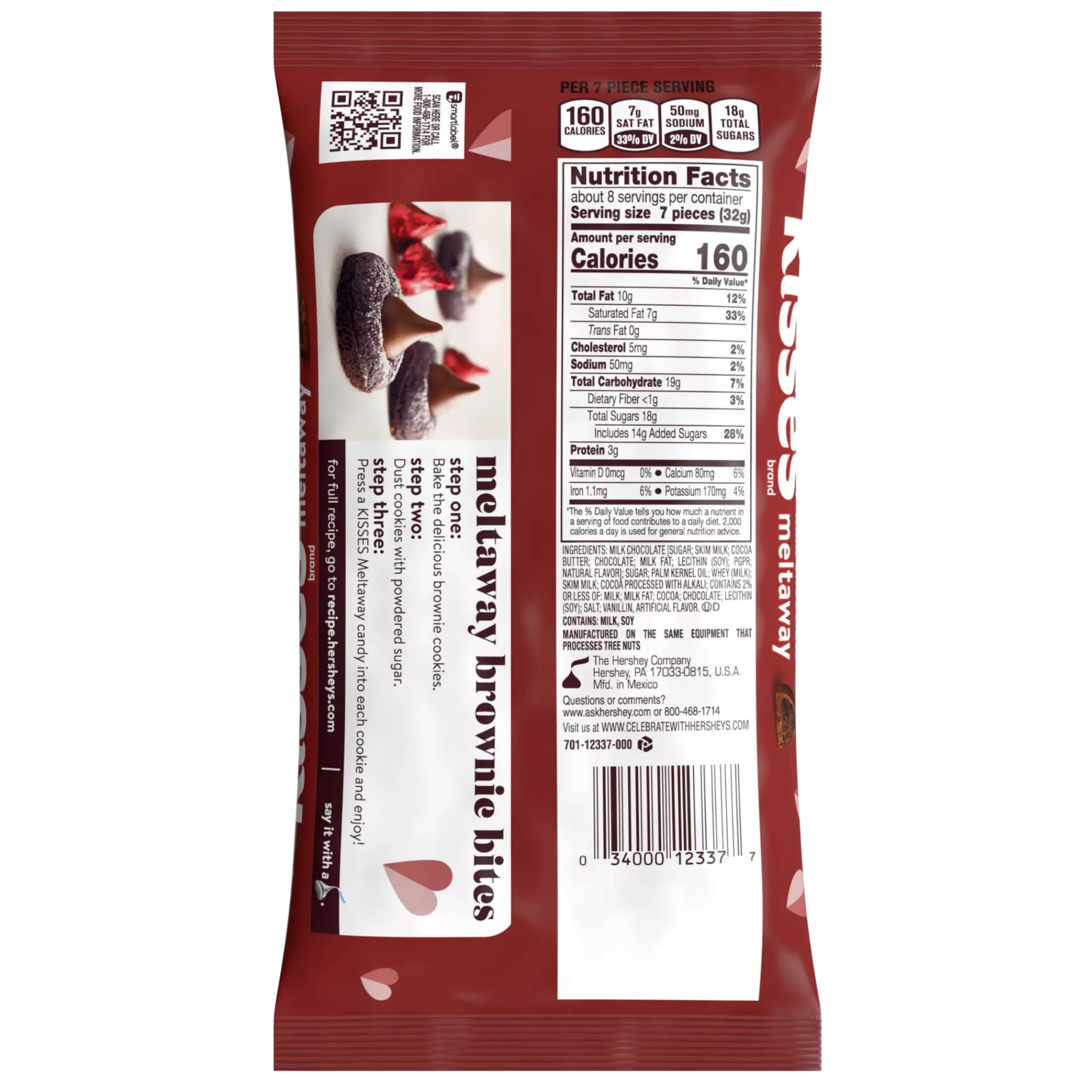 Hershey's Milk Chocolate Meltaway Kisses Pack of 2 9 Ounces Each