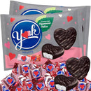 York Valentine's 40 Count Snack Size Hearts Chocolate 2 Bags of 9.6 Oz each
