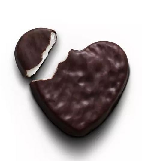 York Valentine's 40 Count Snack Size Hearts Chocolate 2 Bags of 9.6 Oz each