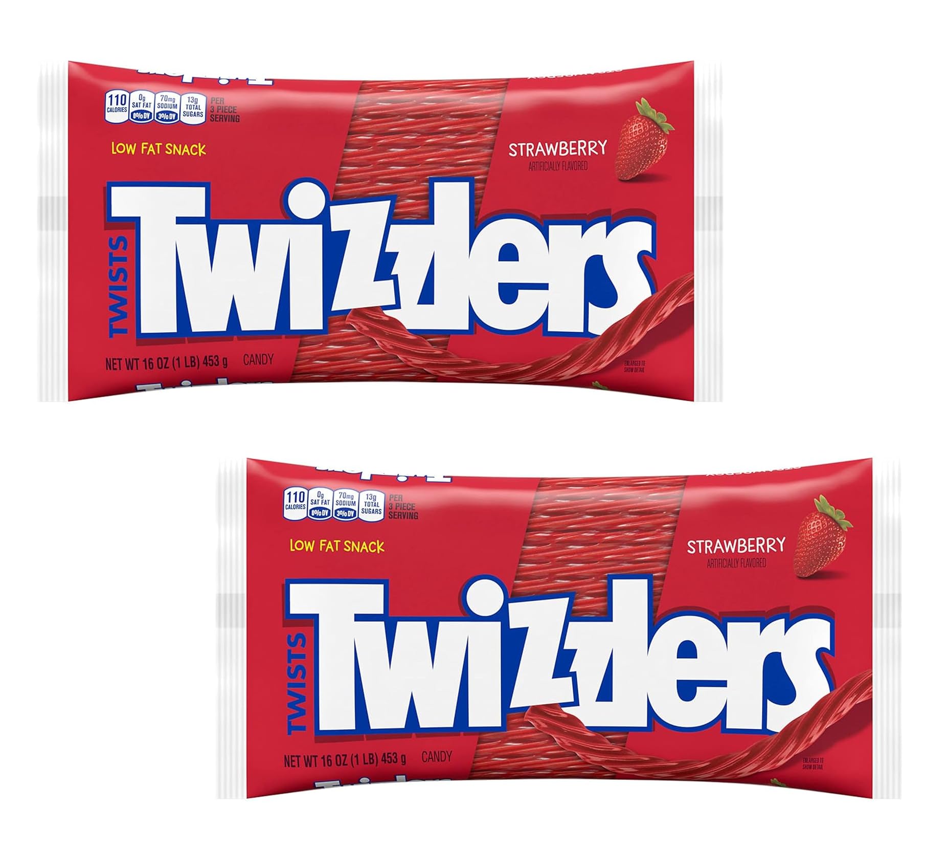 Twizzlers Twists Pack of 2-16 oz Bags