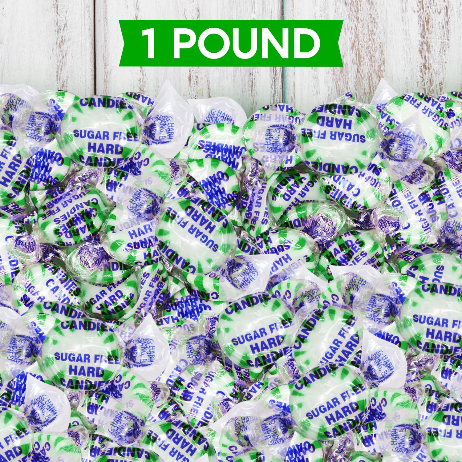 Sugar Free Starlight Spearmint Hard Candy 1 Pound
