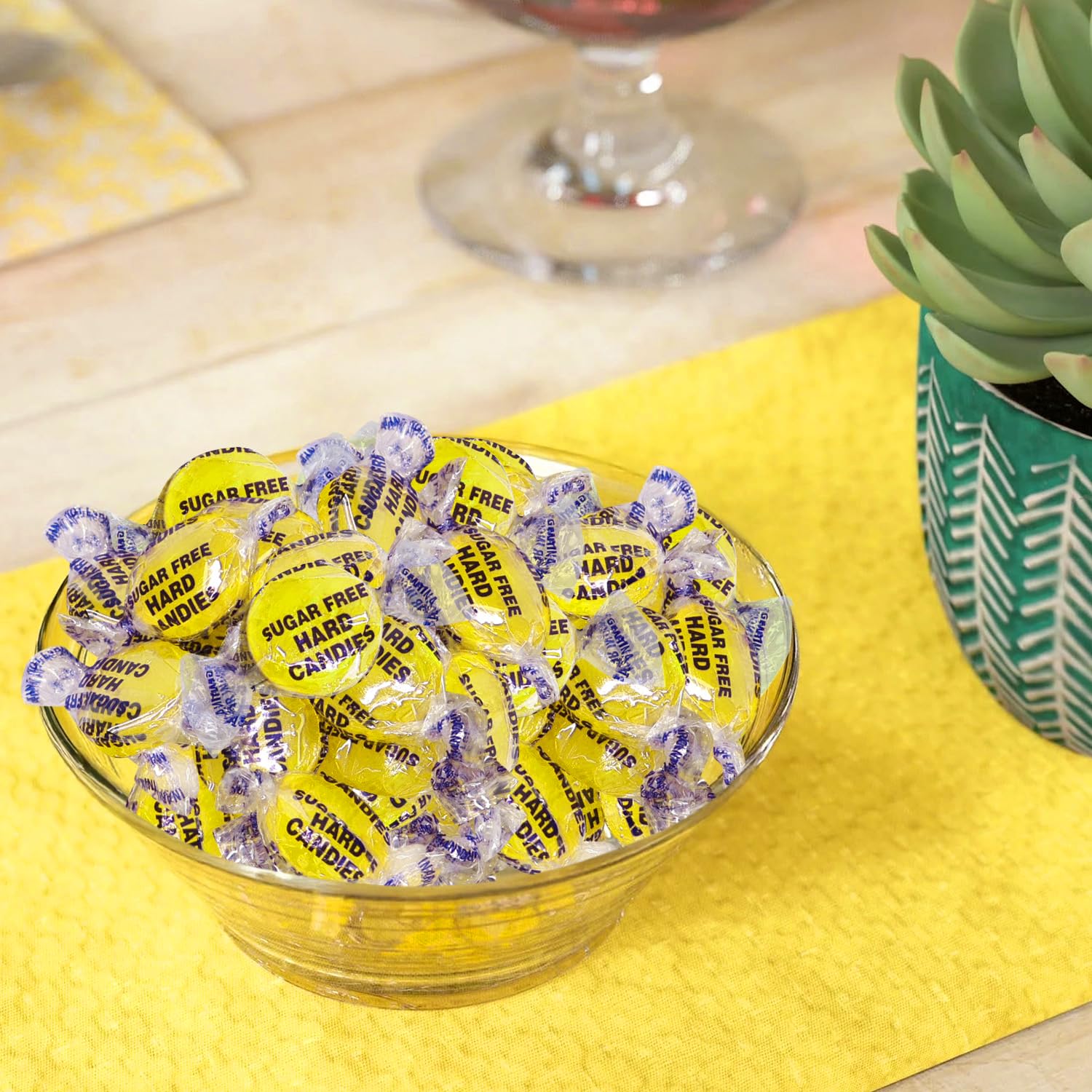 Sugar Free Lemon Hard Candy Drops - 1 Pound