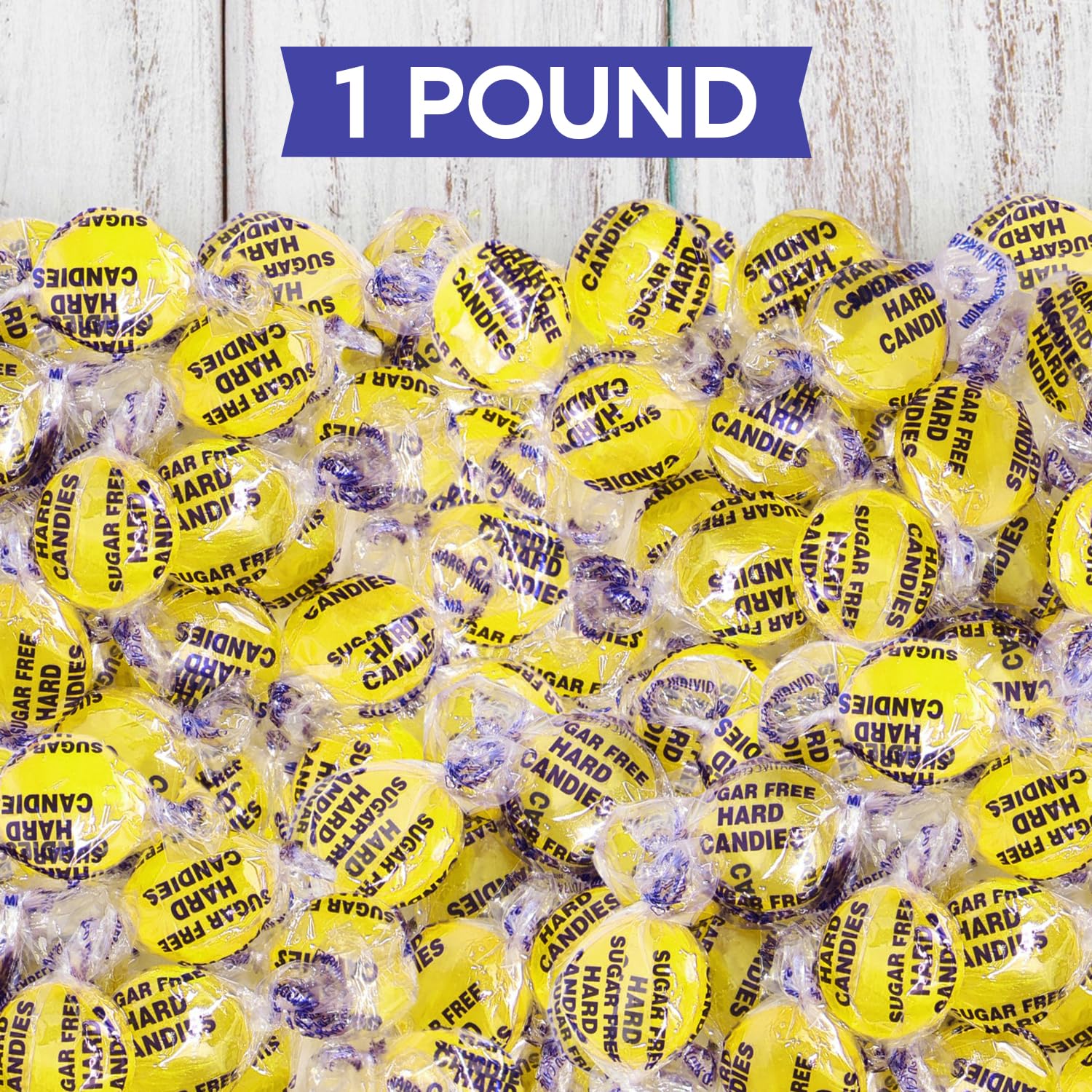 Sugar Free Lemon Hard Candy Drops - 1 Pound