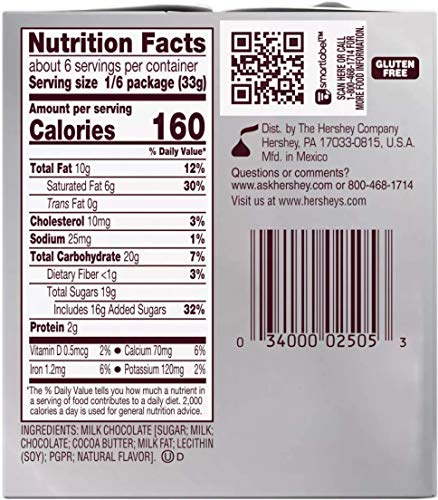 Hershey's  Kisses Solid Milk Chocolate Gift Box, 7 oz