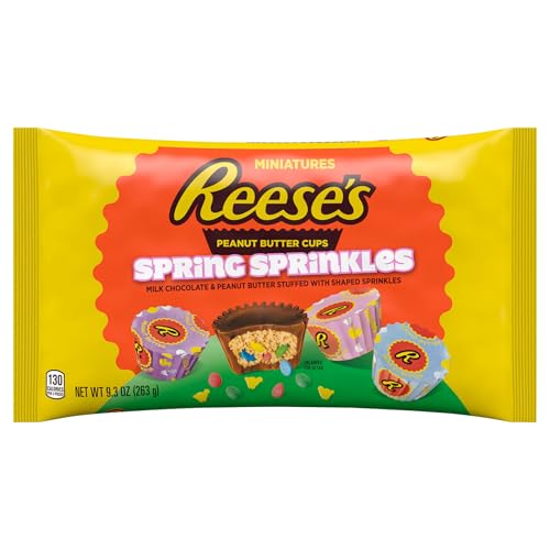 Reese's, Easter Spring Sprinkles Peanut Butter Cup Miniatures, 9.3 Ounce